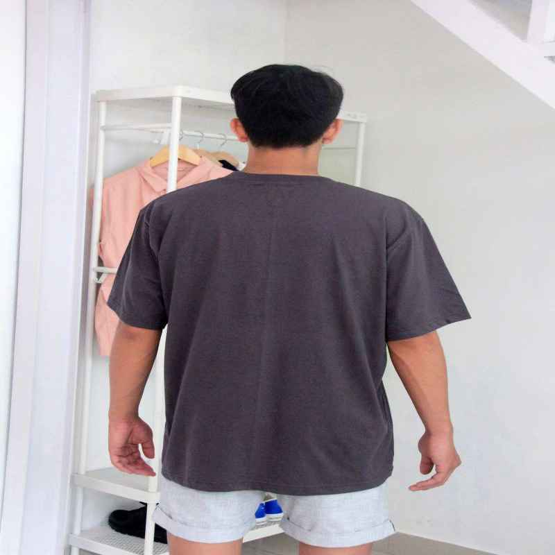 dark grey oversized shirt