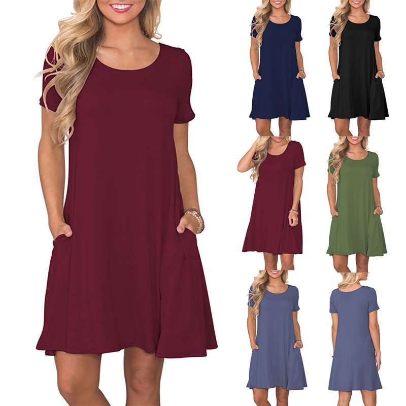 Promo Bluelans Casual Women Solid Color 