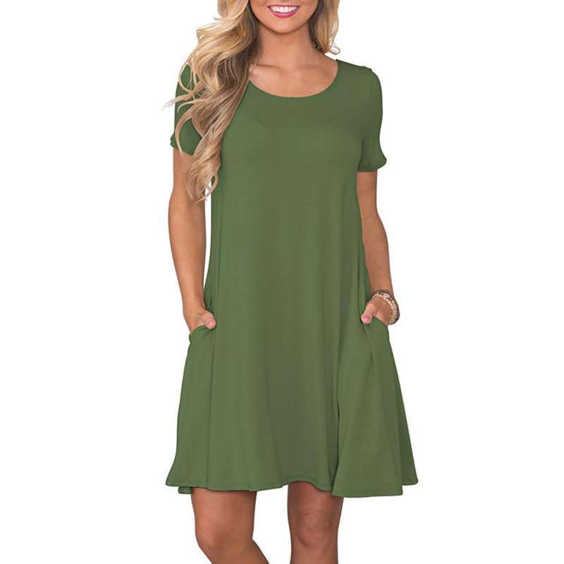 womens t shirt dress with pockets