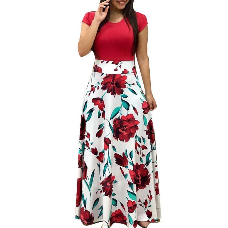 Hem Waist Tight Maxi Dress 