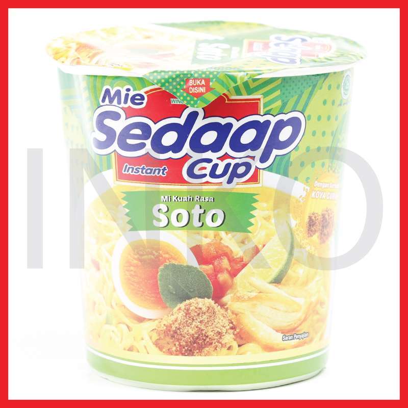 Jual Mie Sedaap Instant Cup Mi Kuah Rasa Soto 81gr Murah Mei 2021 Blibli