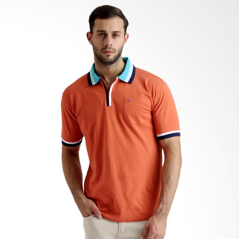 Labette 102630106 Polo Shirt With Zipper - Orange Extra diskon 7% setiap hari Extra diskon 5% setiap hari Citibank – lebih hemat 10%