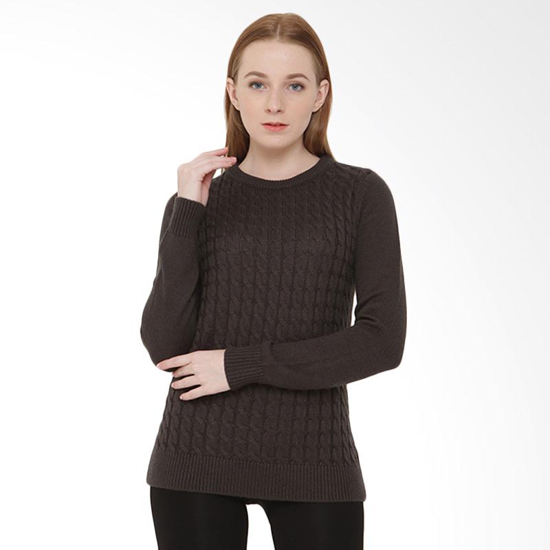 COLDWEAR 16016 Wool Sweater Wanita - Charchoal