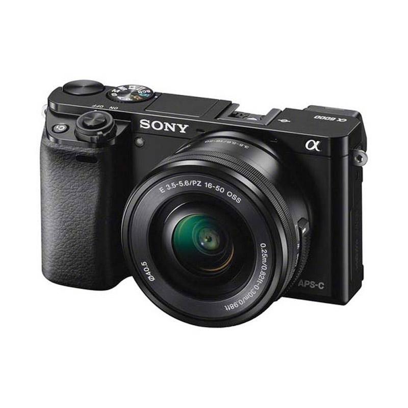 Sony Alpha A6000 Kit 16-50mm f3.5-5.6 OSS Black (Resmi PT Sony Indonesia)