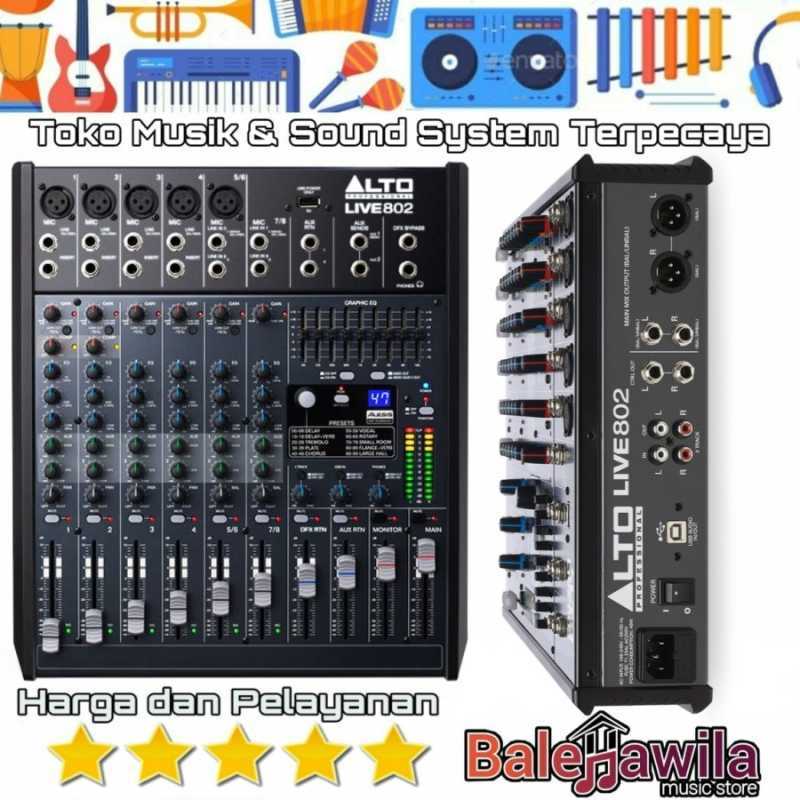 mixer alto live802 8 channel original alto live 802 power mixer original