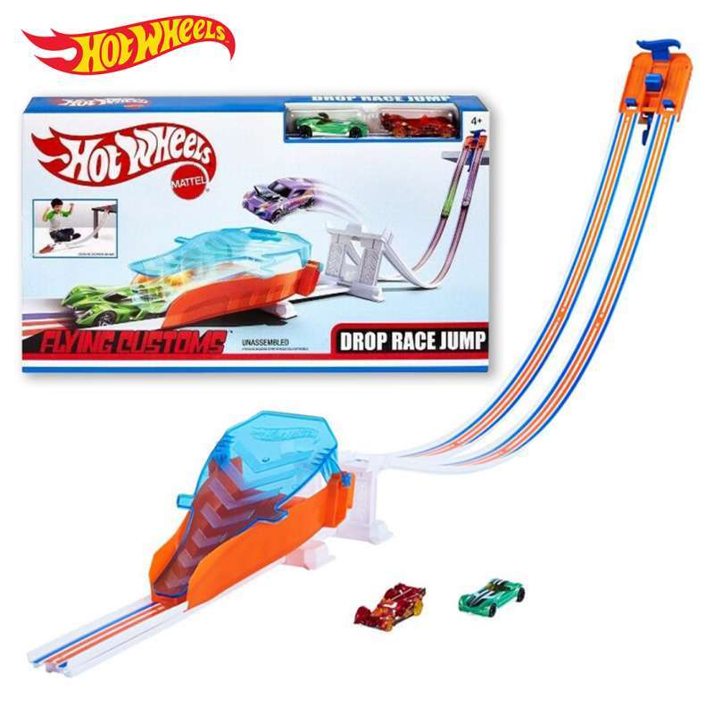hot wheels drop race jump track set