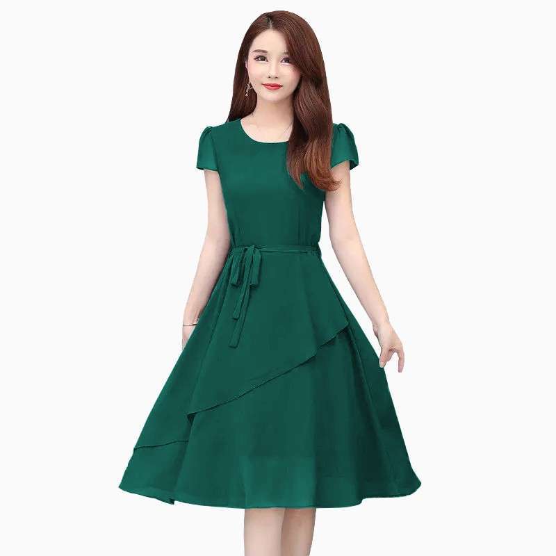 Jual Dress Sifon Lengan Pendek Gaya Korea Model Terbaru Jfashion Gayatri Hijau Xl Di Seller An Mart Ekspressions Cengkareng Barat Kota Jakarta Barat Blibli
