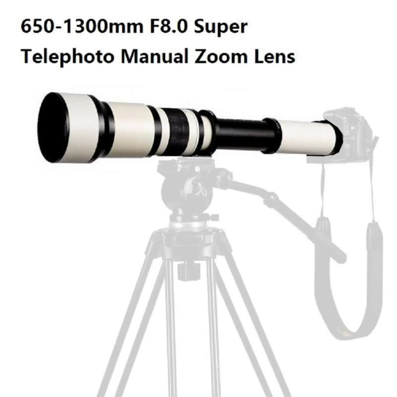 650 1300mm f 8 telescope ultra telephoto zoom lens for canon dslr slr camera
