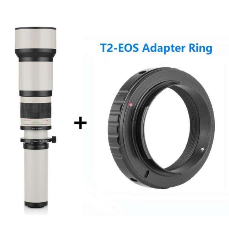 650 1300mm f 8 telescope ultra telephoto zoom lens for canon dslr slr camera