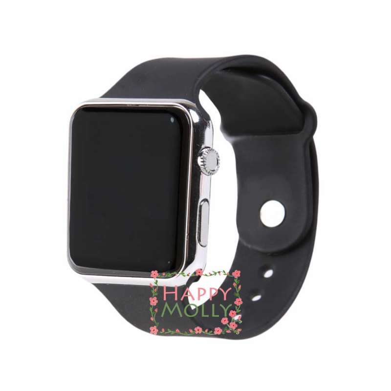 led watch jam tangan digital pria wanita strap rubber group