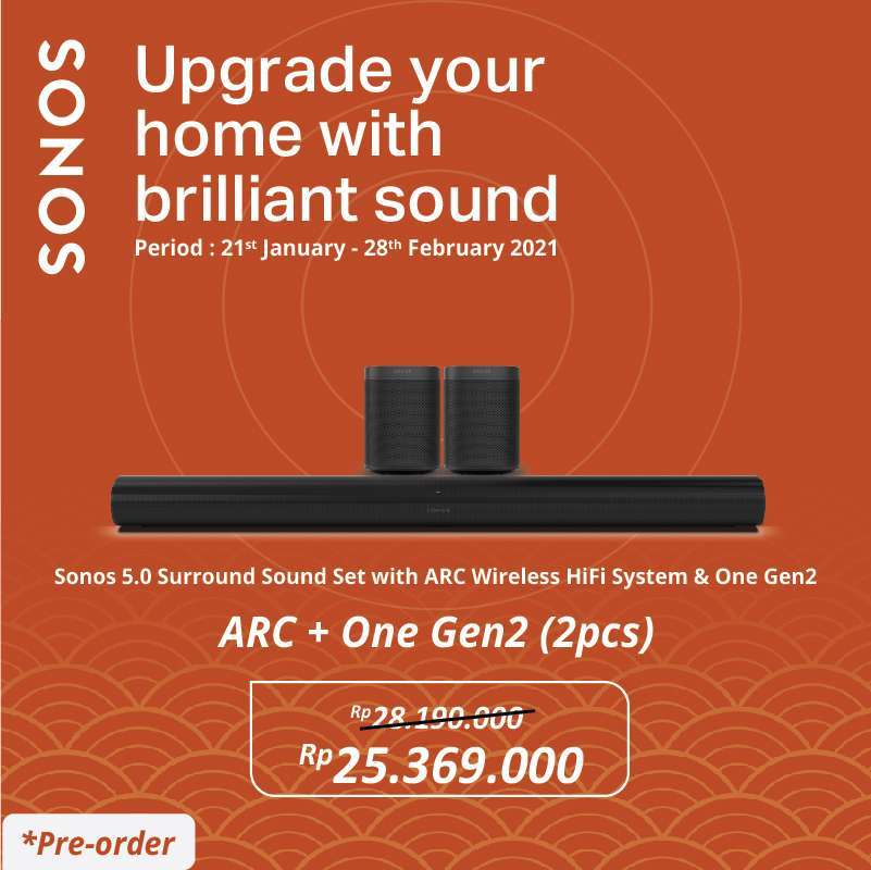 Jual SONOS 5.1 Surround Sound set with 