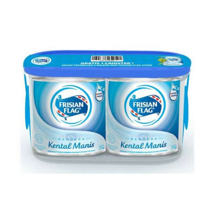 Jual Frisian Flag Susu Kental Manis Free Canister 370 G X 24 Canister X 2 Pcs Karton Terbaru Juli 2021 Blibli