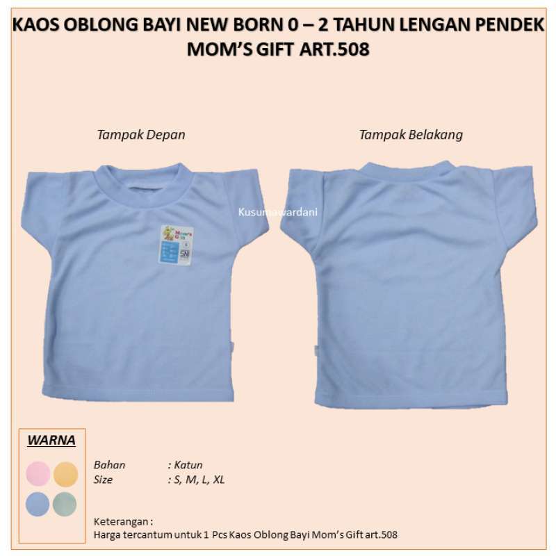 Promo Mom's Gift art.508 Kaos Oblong Bayi / Baju Bayi Lengan ...