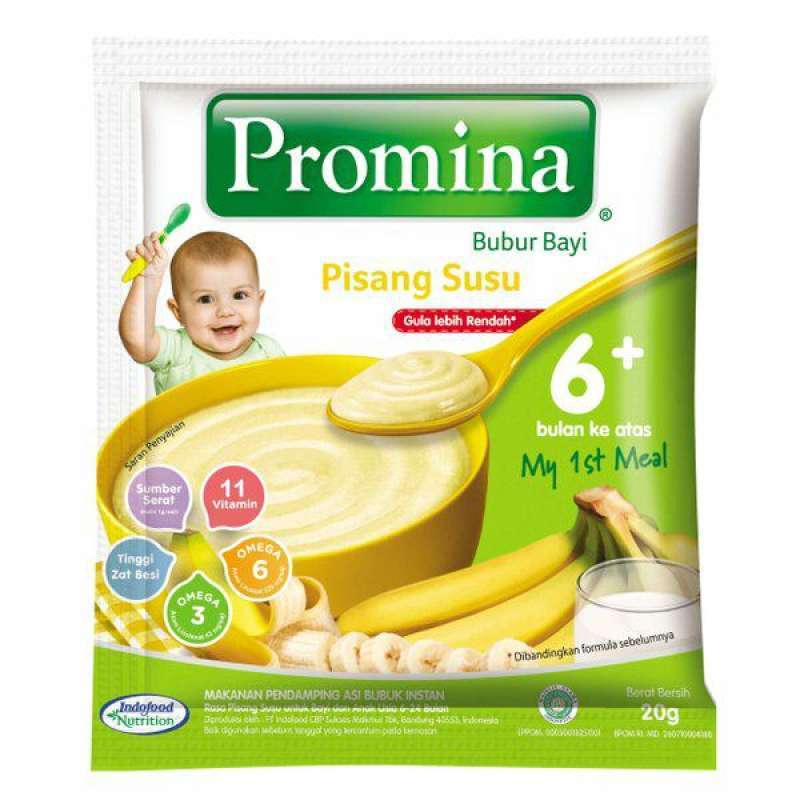 promina promina bubur bayi pisang susu sachet mpasi 20 gram full00