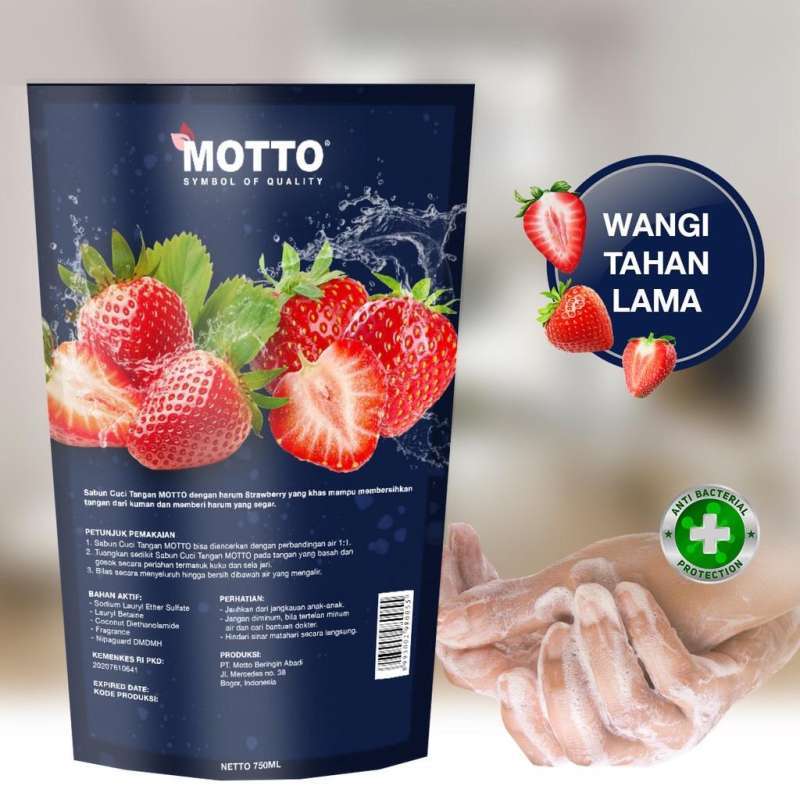 Jual Motto Antiseptic Hand Soap Hand Wash Strawberry 750ml Sabun Cuci Tangan Antiseptik 100 Ekstrak Rasa Strawberry Murah Mei 2021 Blibli