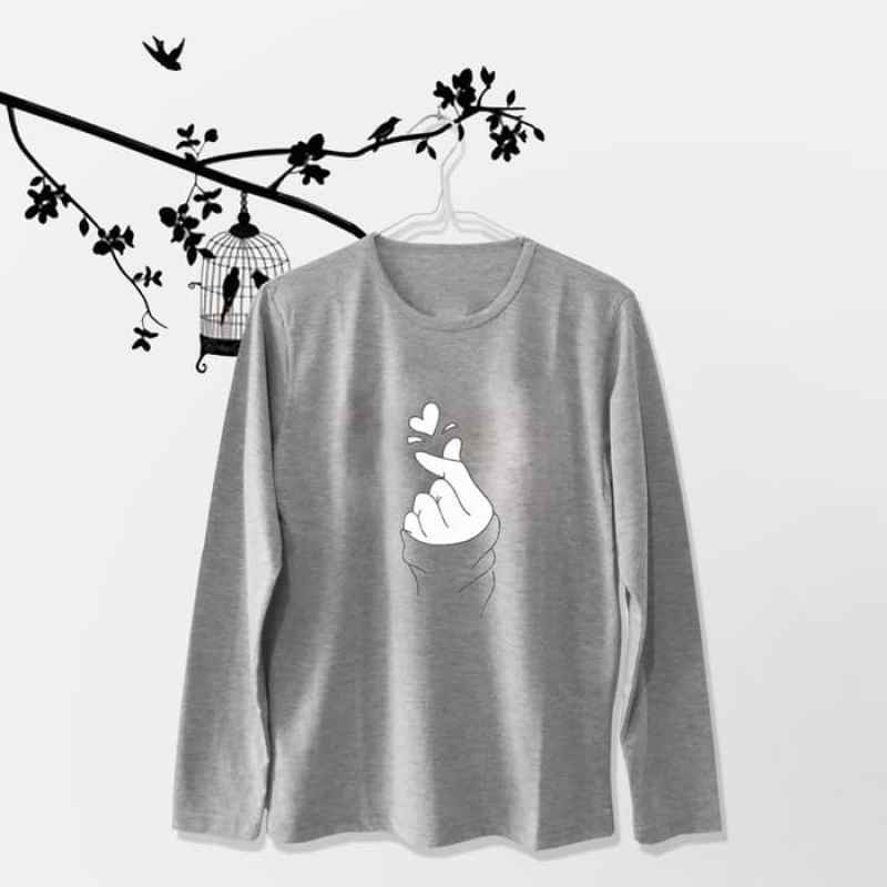 Promo Tumblr Tee T Shirt Kaos Wanita Lengan Panjang Sarang Warna Abu Di Seller Teh Manis Shop Kota Tangerang Banten Blibli
