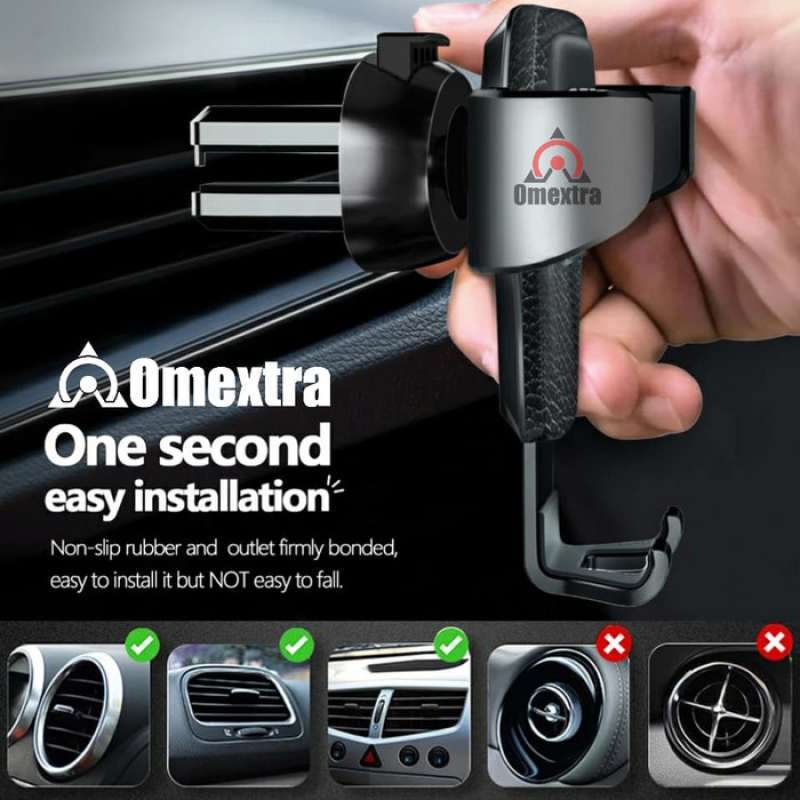 Jual Car Phone Holder One Hand Operation Tempat Hp Mobil Omextra Anti Slip Online Mei 2021 Blibli