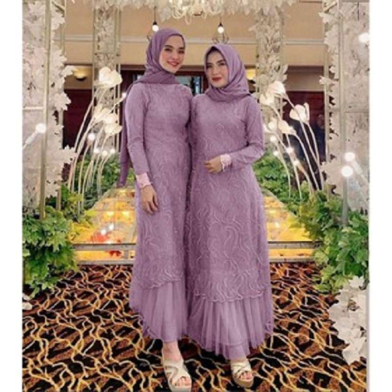 Jual Gamis Terlaris Aldine Bahan Tile Ruby Mutiara Gamis Brukat Tile Xxl Lavender Murah Mei 2021 Blibli