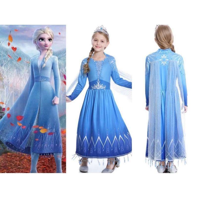 Dress frozen anak clearance