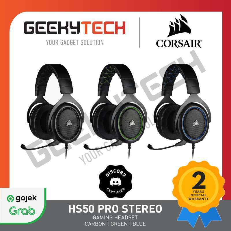 Jual Corsair HS50 Pro / HS 50 Pro Stereo Gaming Headset di Seller GeekyTech  Official Store - Kota Jakarta Utara, DKI Jakarta | Blibli
