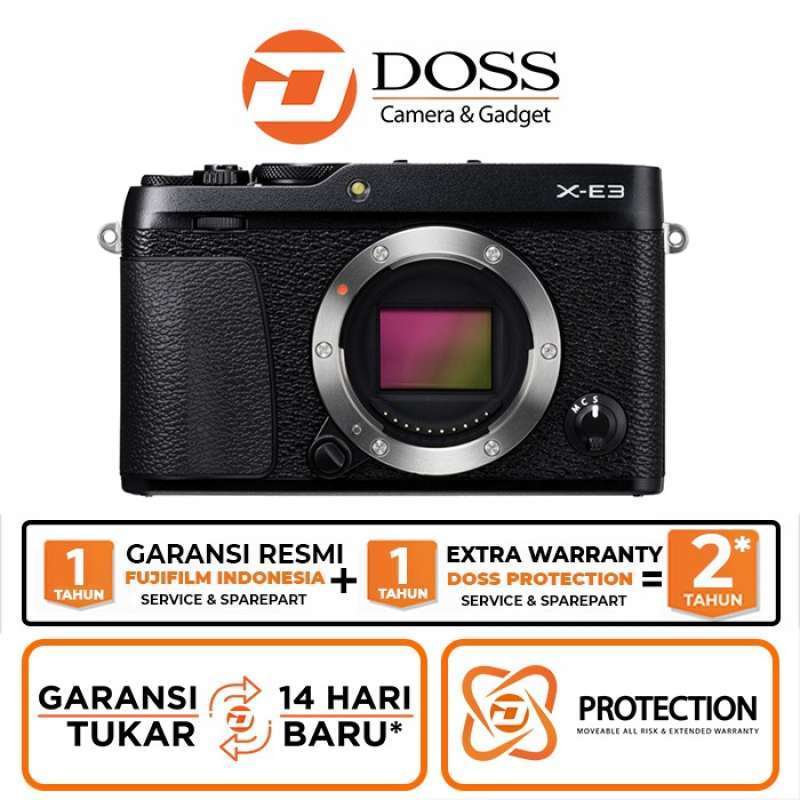 doss fujifilm x e3 mirroress camera body only fujfiilm xe3 black