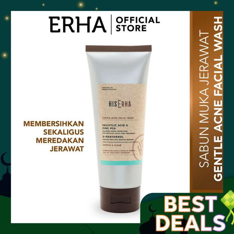 Harga His Erha Gentle Acne Facial Wash 100g Sabun Wajah Jerawat Khusus Pria Original Termurah Juni 2021 Dapatkan Promo His Erha Gentle Acne Facial Wash 100g Sabun Wajah Jerawat Khusus Pria Original Hanya Di Blibli Gratis Ongkir 100