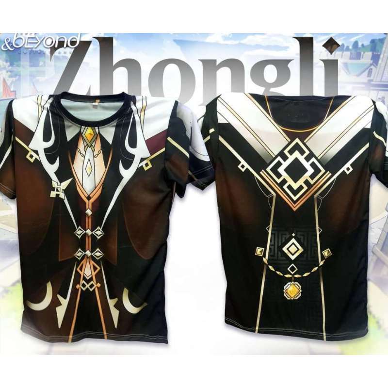 Jual Zhongli Full body T Shirt 