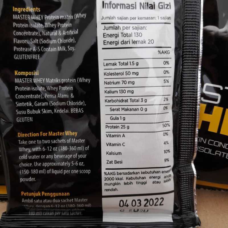 Jual Vectorlabs Master Whey Penambah Masa Otot [14 Sachet] di ...