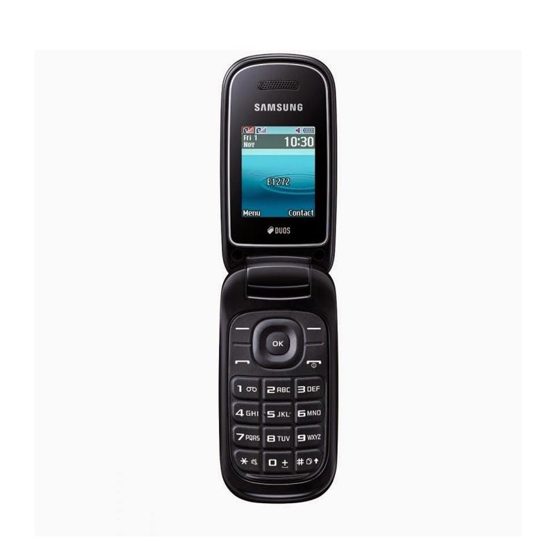Samsung Caramel GT-E1272 Handphone - Black [Dual Sim]