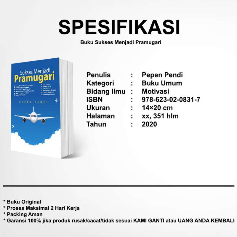 Jual Buku Sukses Menjadi Pramugari di Seller bukurejeki - Kab. Sleman, DI Yogyakarta | Blibli