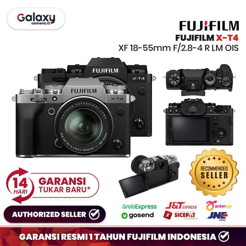 Fujifilm X-T4 Kit XF 18-55mm f/2.8-4 R LM OIS Kamera Mirrorless - Silver