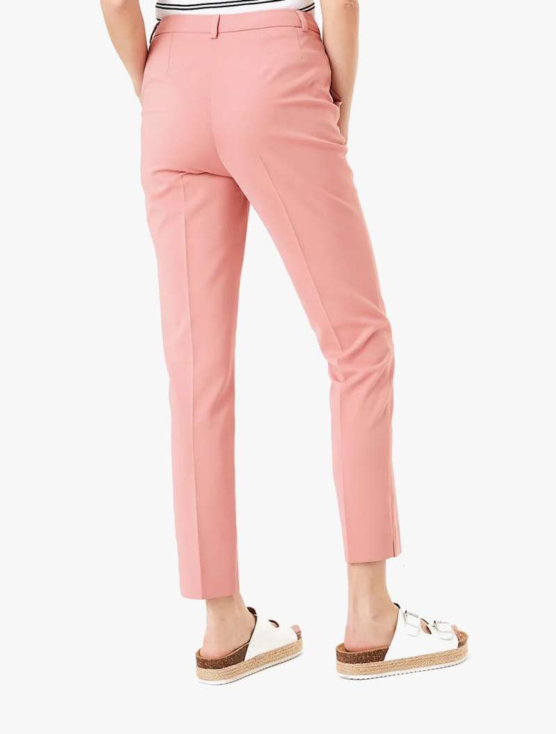 Mia Slim Cotton Ankle Grazer Trousers 