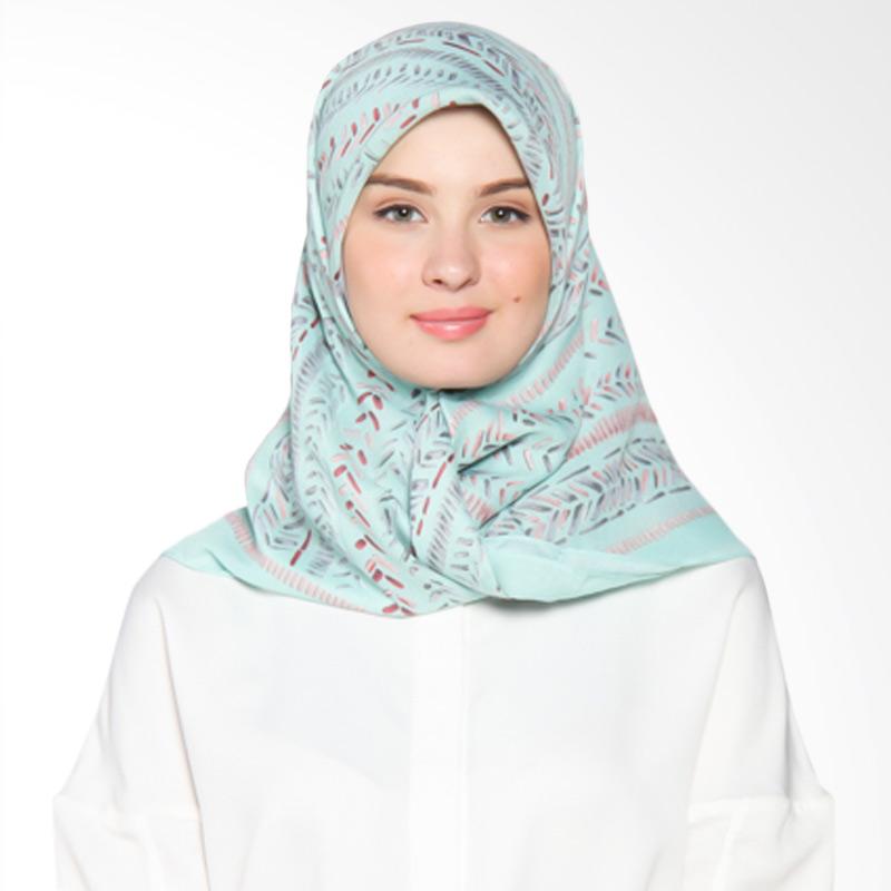 Jual Elzatta Frieda Scarf Jilbab Segiempat Light Green line
