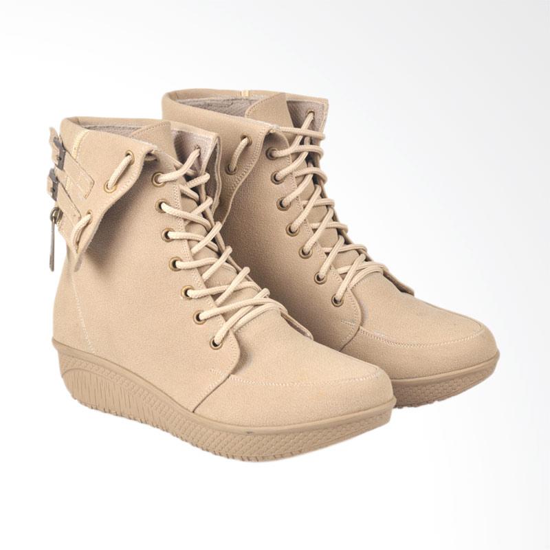 Jual CBR Six CBX-BCC 885 Ankle Boots Sepatu Wanita - Cream Online - Harga & Kualitas Terjamin | Blibli.com