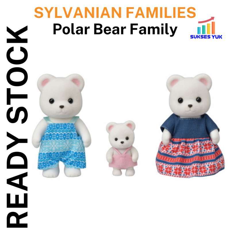 Sylvanian polar bear family clearance