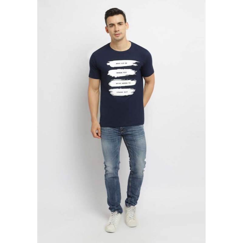 Promo Moving Blue Kaos Pria Why Fit In 