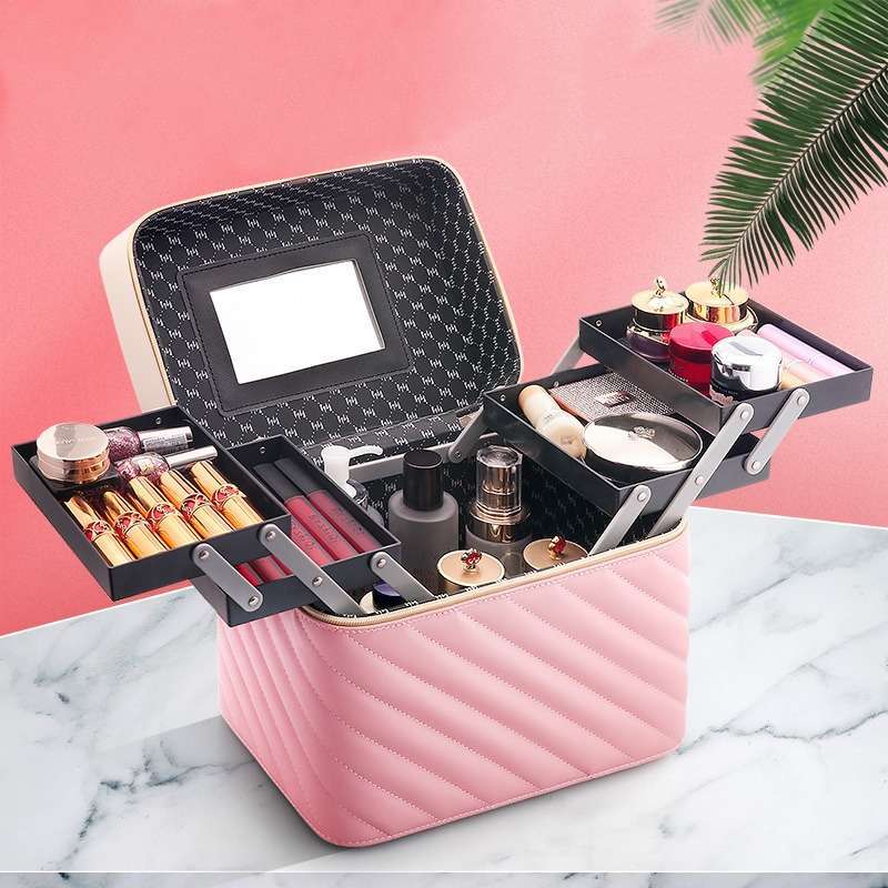 OEM RB K1 BOX MAKE UP Kotak Kosmetik Beauty Case Tas Kosmetik Make Up Case WATERPROOF Koper Makeup
