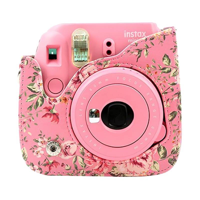 Jual Fujifilm Leather Bag Kamera Instax Mini 8 9 Tas Polaroid Floral Clover Case Pink Rose Online September 2020 Blibli Com