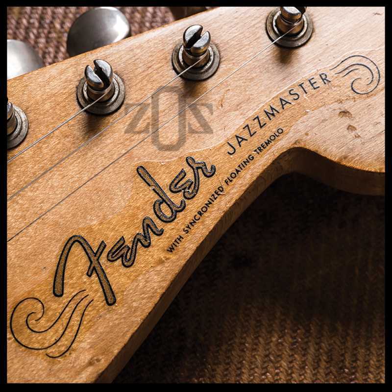 Decal Stiker Sticker Headstock Bass Fender Jazzmaster
