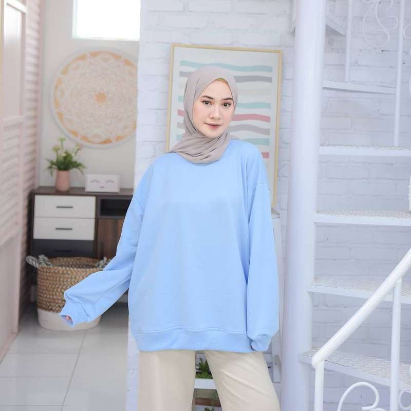 Jual Basic Oversize l Sweater Jumbo 