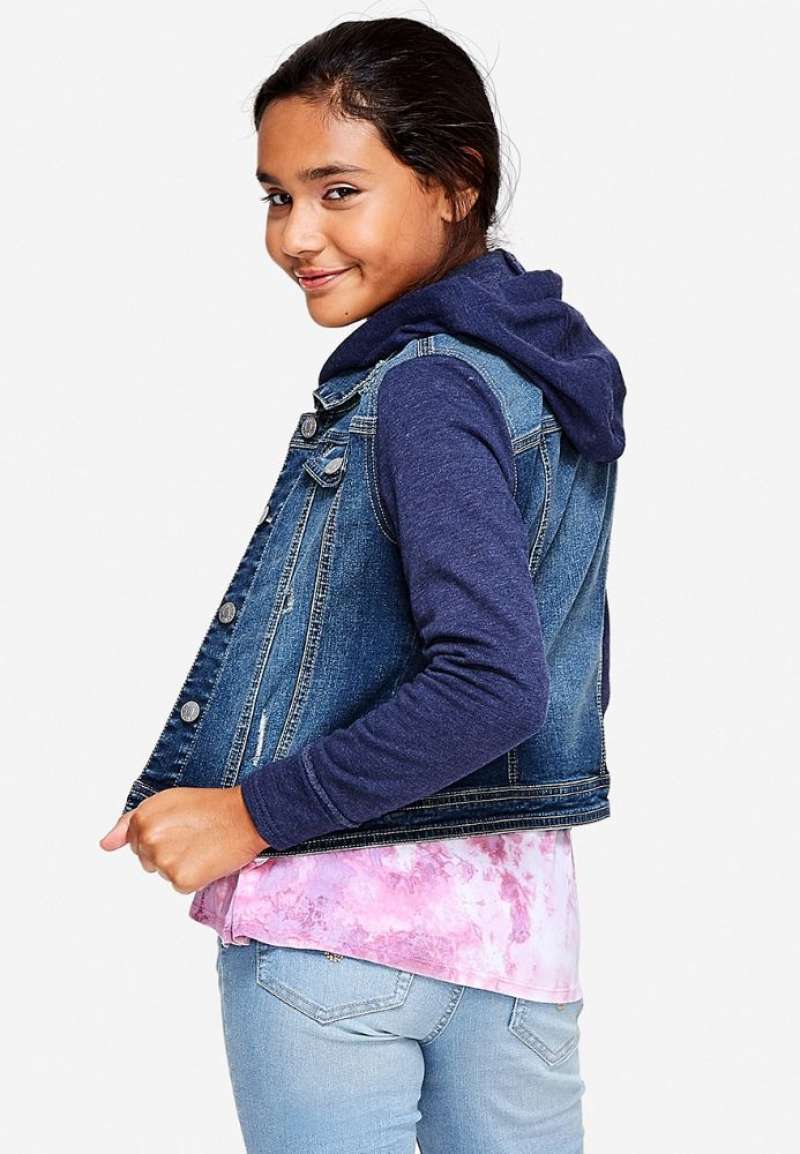 Jual Justice Girls Knit Sleeve Hooded 
