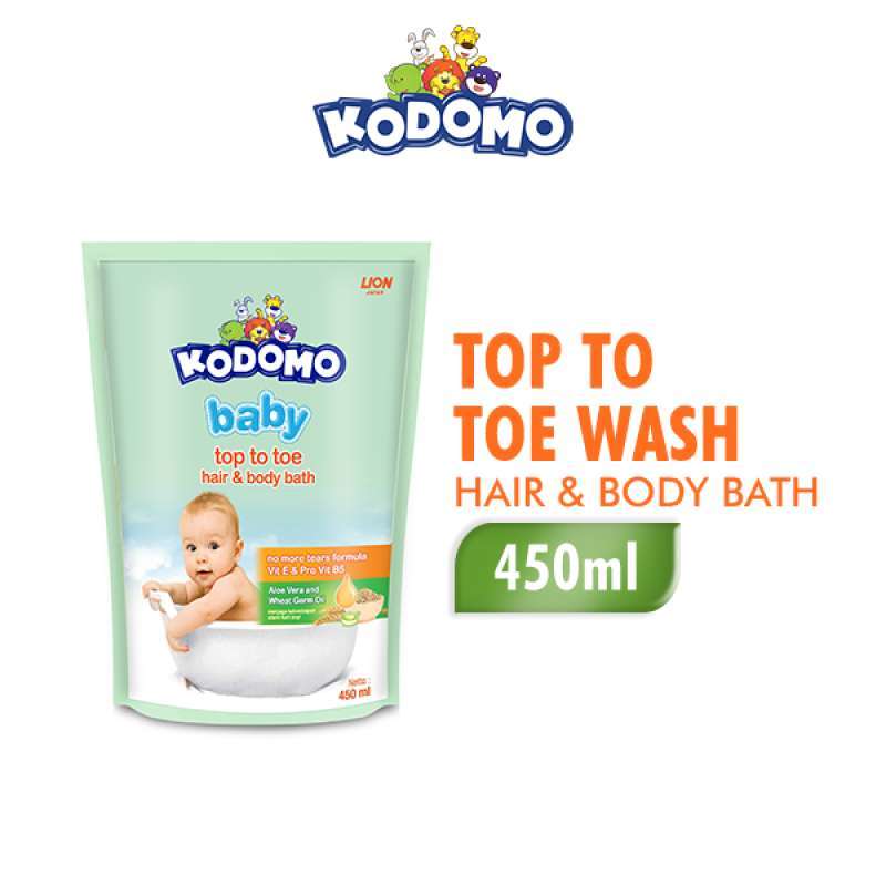 Promo Kodomo Top To Toe Refill 450 Ml Diskon 29% Di Seller Wings