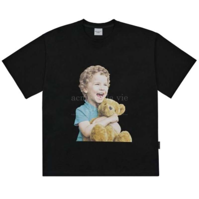 ADLV Baby Face T-shirt Black Brown Bear 