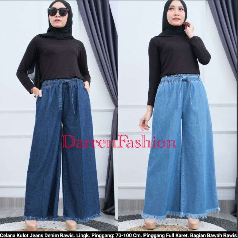 Promo VRS Celana Panjang Kulot Jeans 