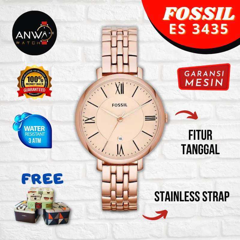 Promo JAM TANGAN WANITA CEWEK FOSSIL FOSIL JACQUELINE ES3435 ES