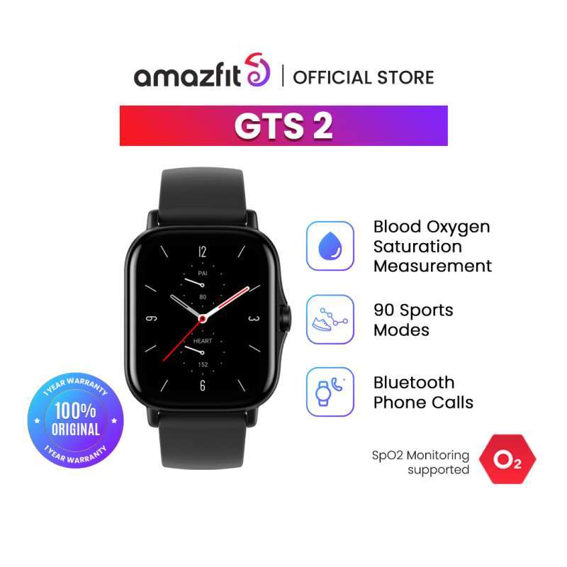 Promo Amazfit Gts 2 Smartwatch Spo2 5atm Water Resistant Amoled Display Zepp Alexa Built in Smart Watch For Android Ios Phone Jam Tangan Pintar Diskon 40 Di Seller Blackshark Wearable Kamal Muara