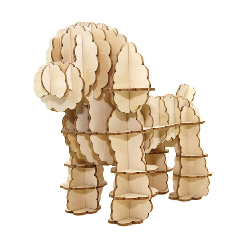 Jual Kigumi Jigzle Home Wooden Art Toy Poodle Organizer Puzzles Online Oktober 2020 Blibli Com