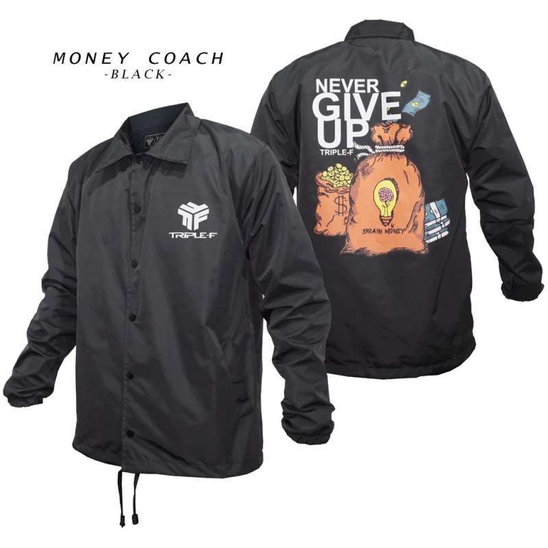 Promo TRIPLE F ATASAN JAKET PRIA COACH JACKET WINDBREAKER MONEY L1561 di Seller kurota shop - Kota Jakarta Barat, DKI Jakarta | Blibli