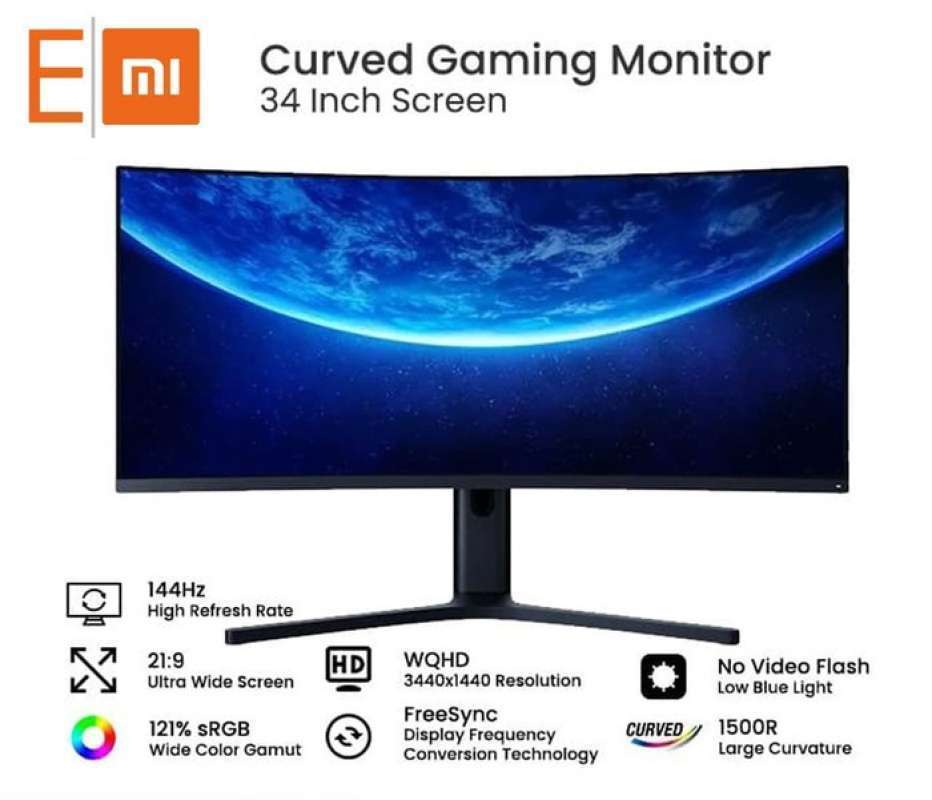 Xiaomi Gaming Monitor Curved 34 Inch 