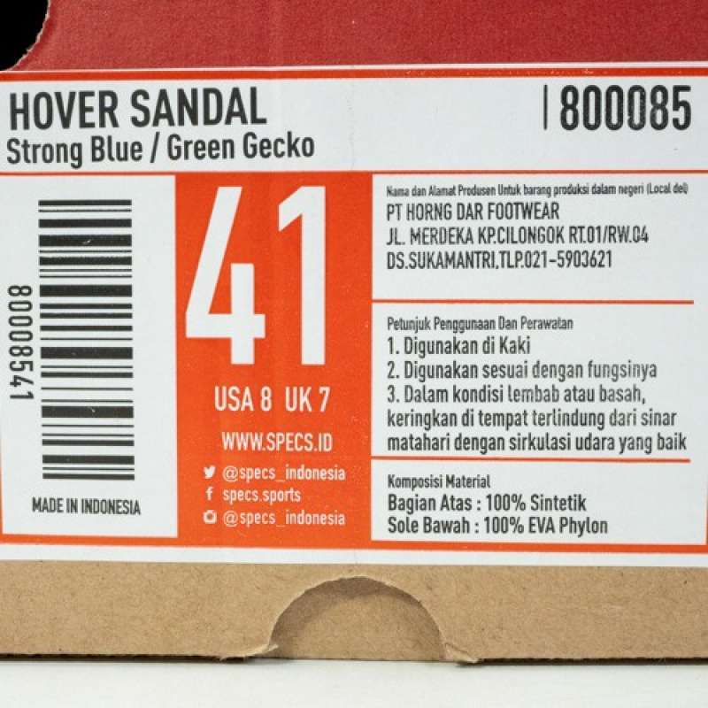 Jual Sandal Specs Hover Strong Blue Original 800085 di Seller ...
